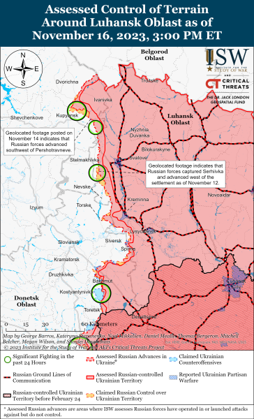 Map of military operations for November 17, 2023 - the situation at the front