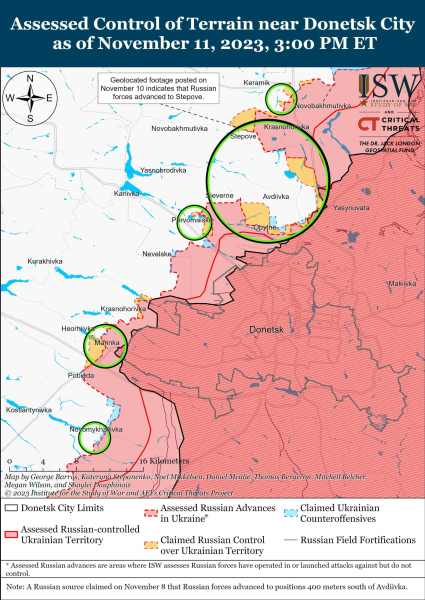 Map of military operations for November 12, 2023 - the situation at the front