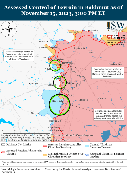 Map of military operations for November 16, 2023 - the situation at the front