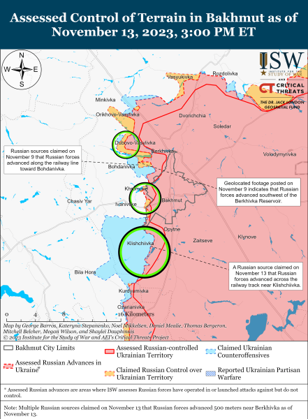 Map of military operations for November 14, 2023 - the situation at the front