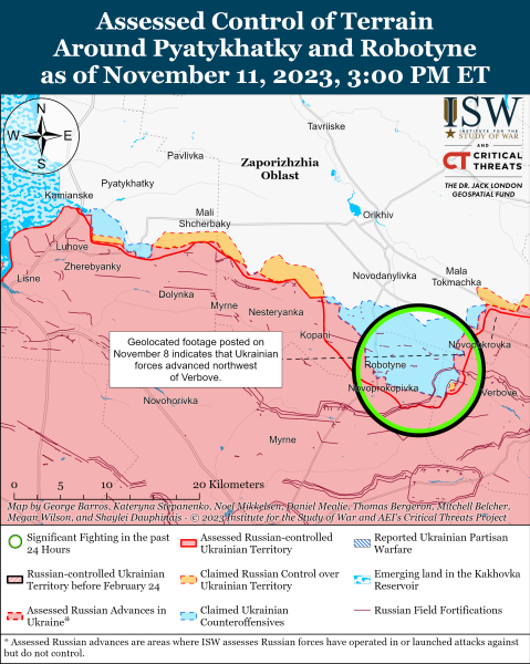 Map of military operations for November 12, 2023 - the situation at the front