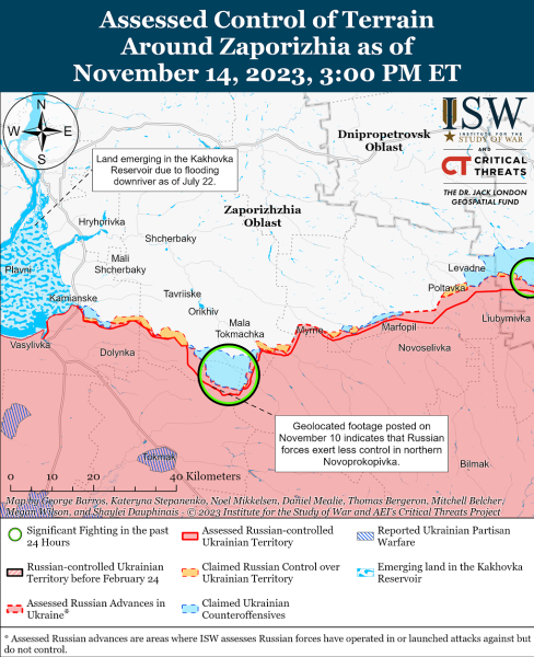 Map of military operations for November 15, 2023 - the situation at the front