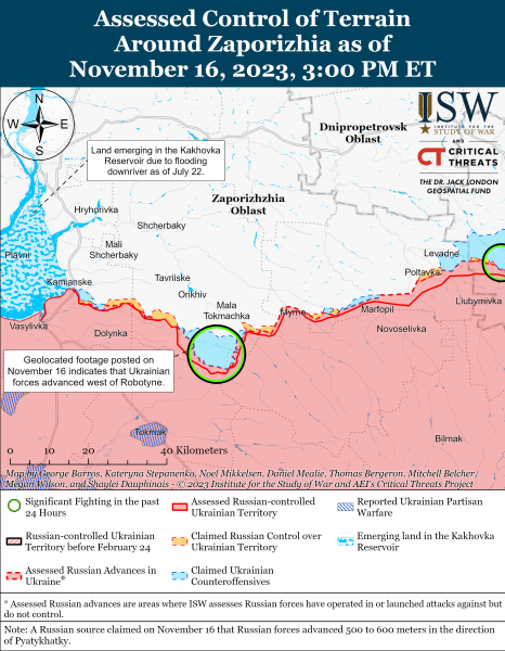 Map of military operations for November 17, 2023 - the situation at the front