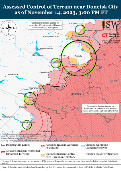 Map of military operations for November 15, 2023 - the situation at the front