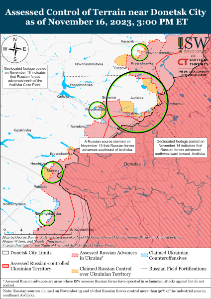 Map of military operations for November 17, 2023 - the situation at the front