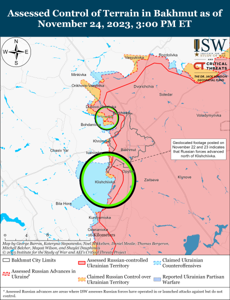 Map of military operations for November 25, 2023 - the situation at the front