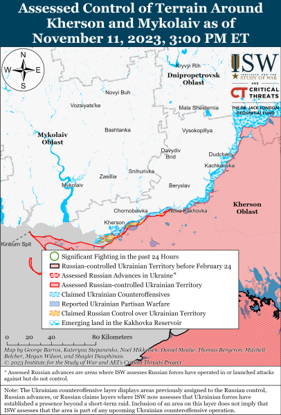 Map of military operations for November 12, 2023 - the situation at the front