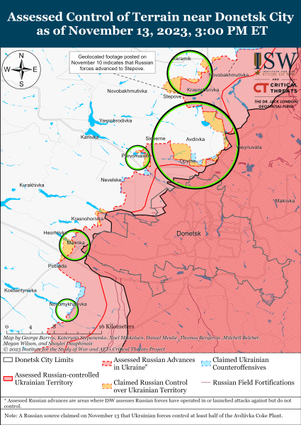 Map of military operations for November 14, 2023 - the situation at the front