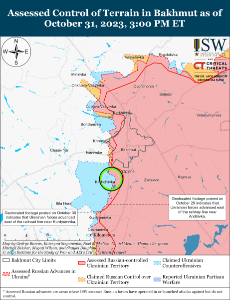 Map of military operations for November 1, 2023 - the situation at the front