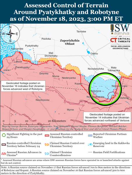 Map of military operations for November 19, 2023 - the situation at the front