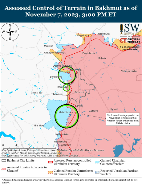 Map of military operations for November 8, 2023 - the situation at the front