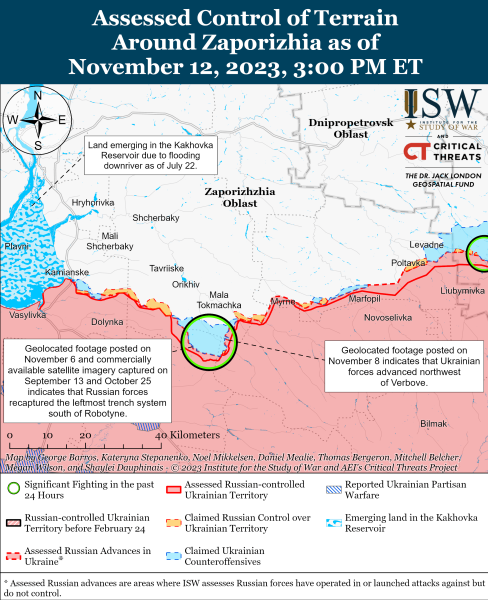 Map of military operations for November 13, 2023 - the situation at the front