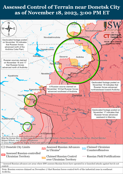 Map of military operations for November 19, 2023 - the situation at the front