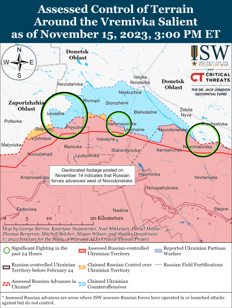 Map of military operations for November 16, 2023 - the situation at the front