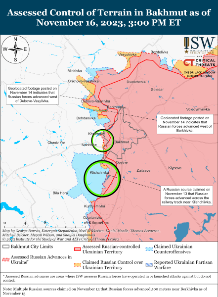 Map of military operations for November 17, 2023 - the situation at the front