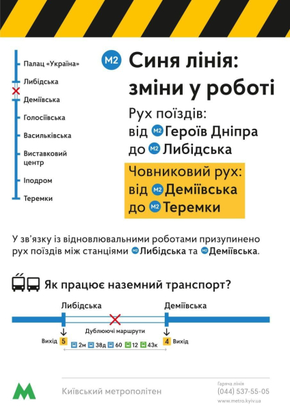 В Киеве 13 декабря запустят поезда между Теремками и Демеевской: как будет работать метро