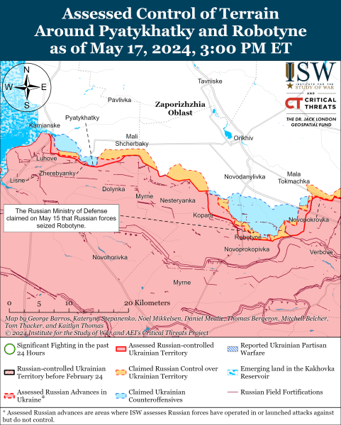 Карта боевых действий на 18 мая 2024 года – ситуация на фронте