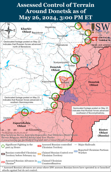 Карта боевых действий на 27 мая 2024 года – ситуация на фронте