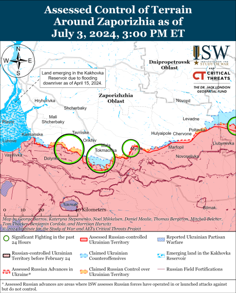 Карта боевых действий на 4 июля 2024 года — ситуация на фронте