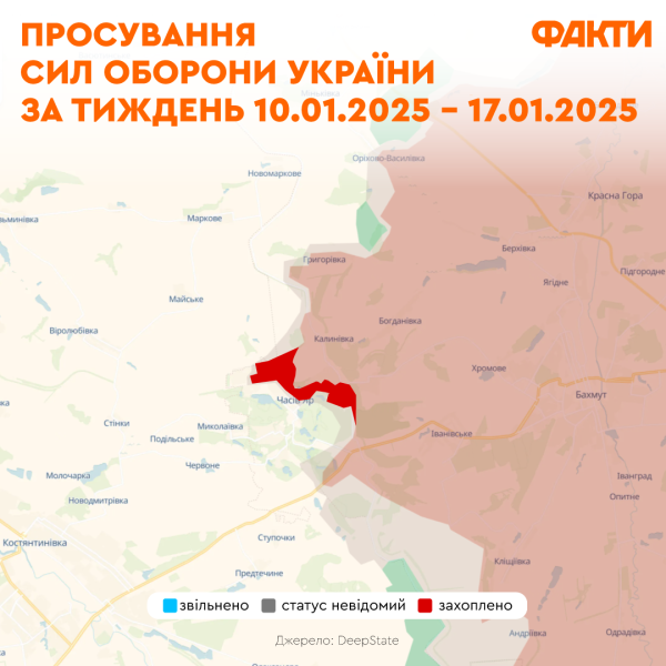 Ситуация под Покровском, городские бои в Торецке и Часовом Яру: обзор событий фронта за неделю