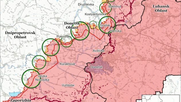 Map of combat actions for 25 chernya 2025