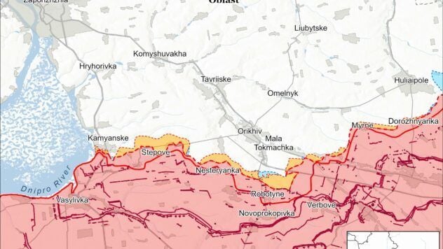 Map of combat actions for 21 chernya 2025