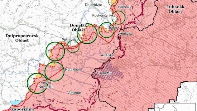 Map of battle actions for 28 chernya 2025