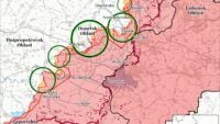 Map of battle actions for 29 chervenya 2025