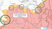 Map of combat actions for 21 chernya 2025