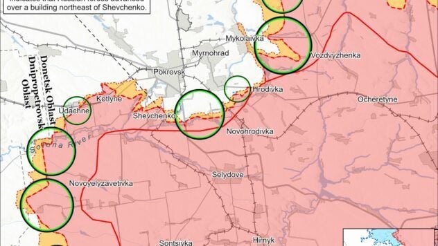 Map of battle actions for 28 chernya 2025