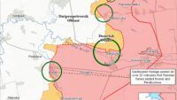 Map of combat actions for 23 chernya 2025