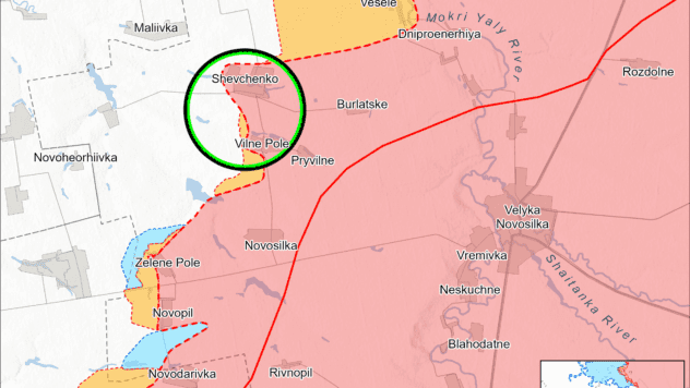Map of battle actions 27 chernya 2025