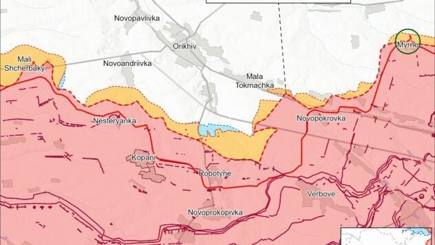 Map of combat actions for 28 chernya 2025