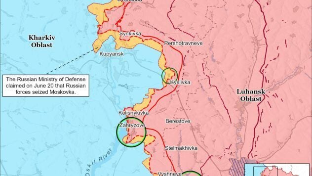 Map of combat actions for 21 chernya 2025