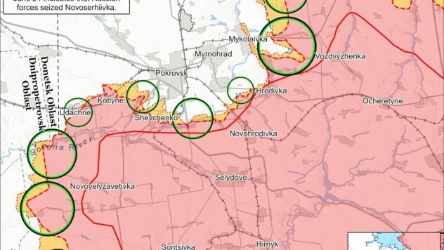 Map of combat actions for 25 chernya 2025