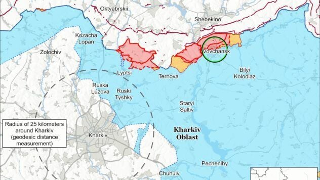 Map of battle actions for 29 chervenya 2025