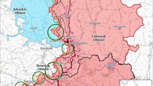 Map of combat actions for 21 chernya 2025