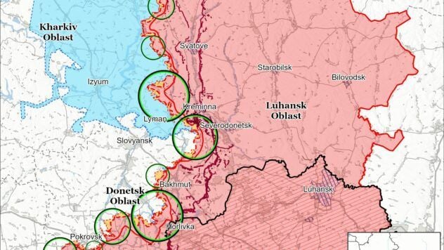 Map of combat actions for 25 chernya 2025