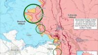Map of battle actions for 29 chervenya 2025