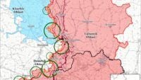 Map of military actions in Ukraine on 9 June 2025