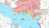 Map of combat actions