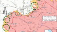 Map of combat actions for July 2, 2025