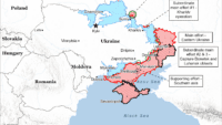 Map of combat actions