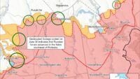Map of combat actions for July 2, 2025