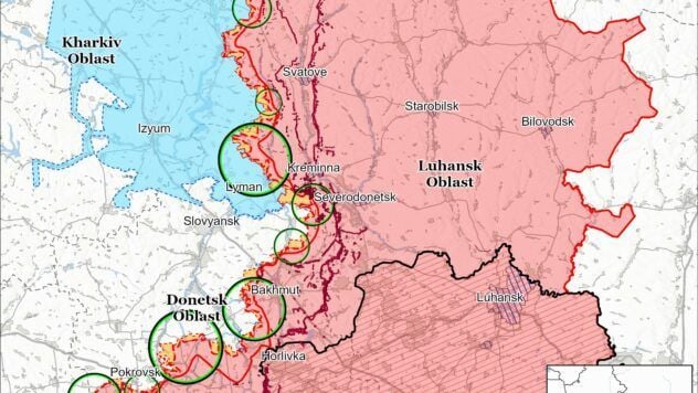 Map of combat actions for July 2, 2025