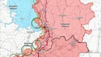 Map of combat actions for July 2, 2025