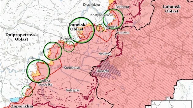 Map of combat actions for July 2, 2025