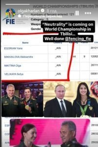 Fencing scandal: FIE allows Russians with military background to participate in 2025 World Championship in Tbilisi Photo 1