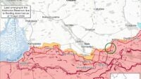 Map of combat actions for July 2, 2025