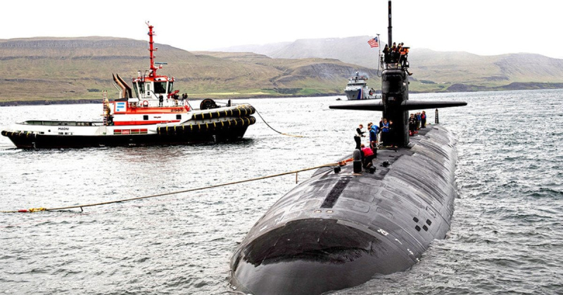 American nuclear submarine in Iceland
